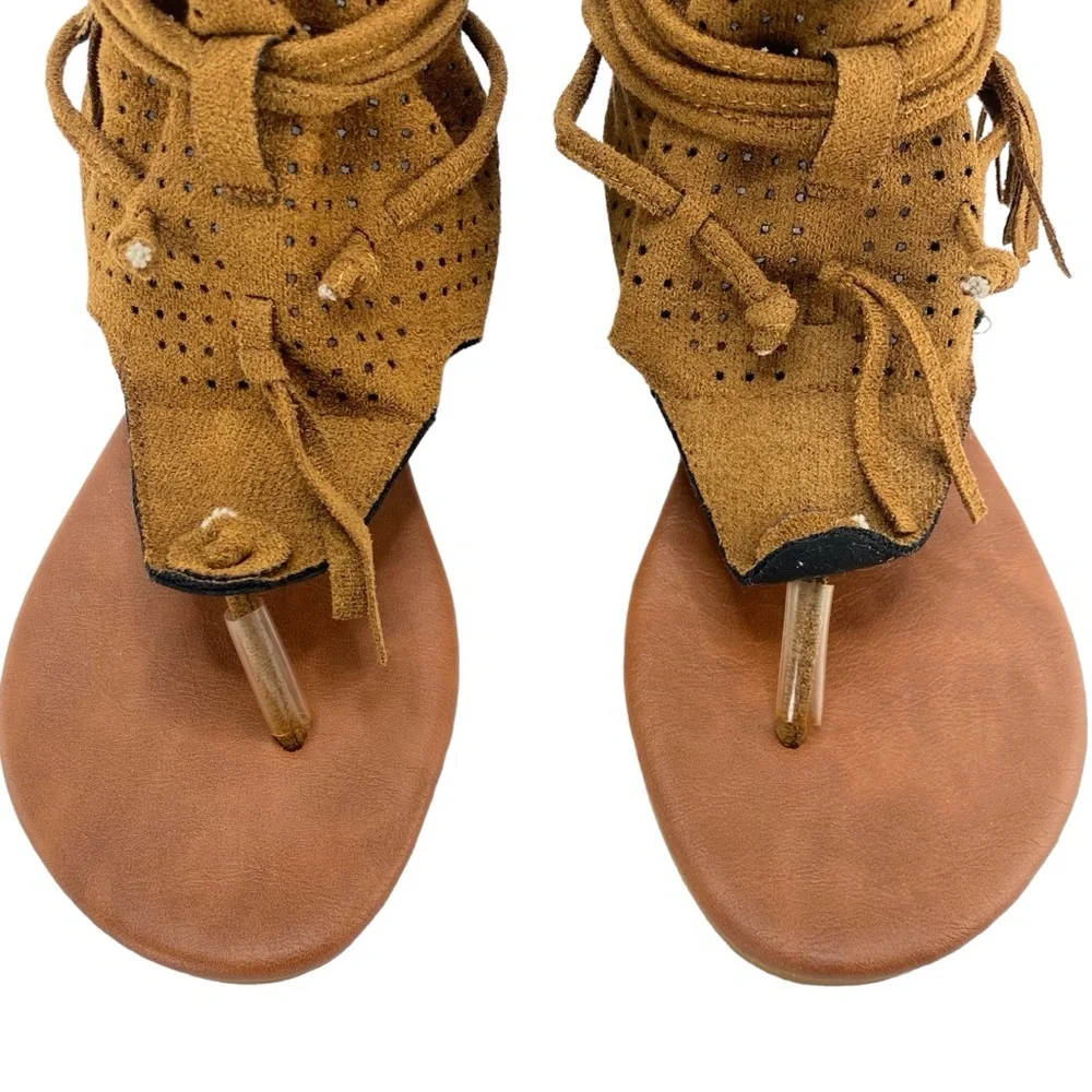 Bohemian Tassel Sandals; 39/ 8 - Picture 2 of 11